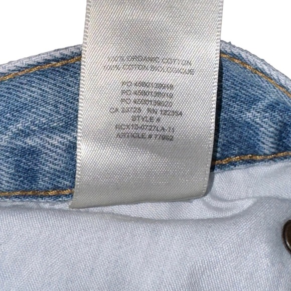 Aritzia Denim Forum The Joni High Rise Loose Distressed Jeans Size 31 TALL 29L - Picture 12 of 12